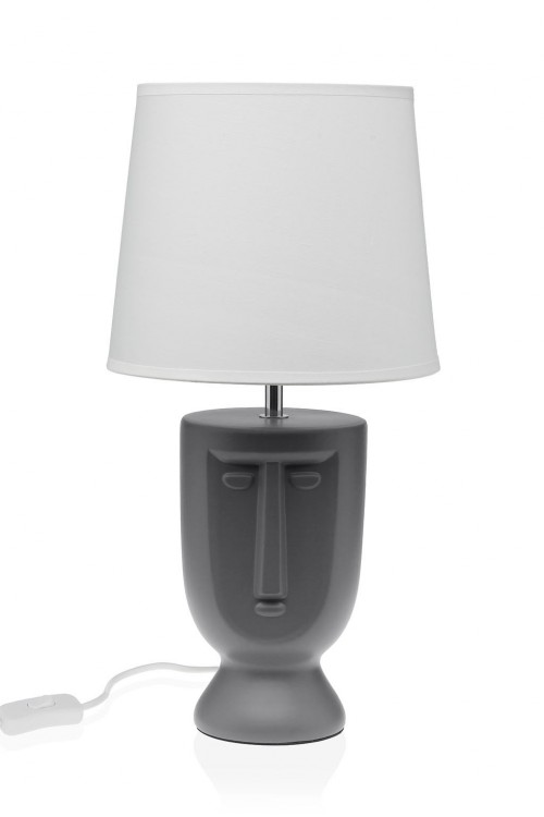 Φωτιστικό Κεραμικό Γκρί ''FACE'' 22cm
