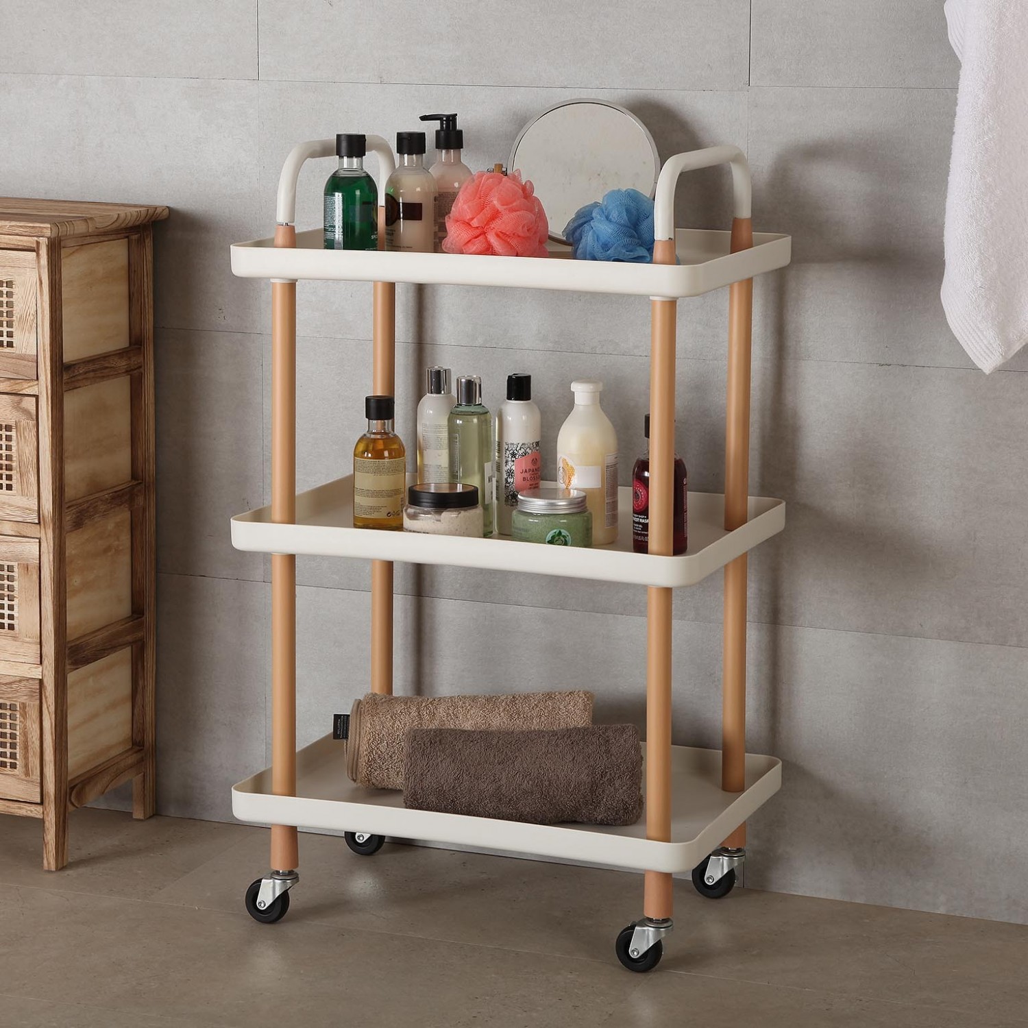 Ραφιέρα Λευκή TROLLEY