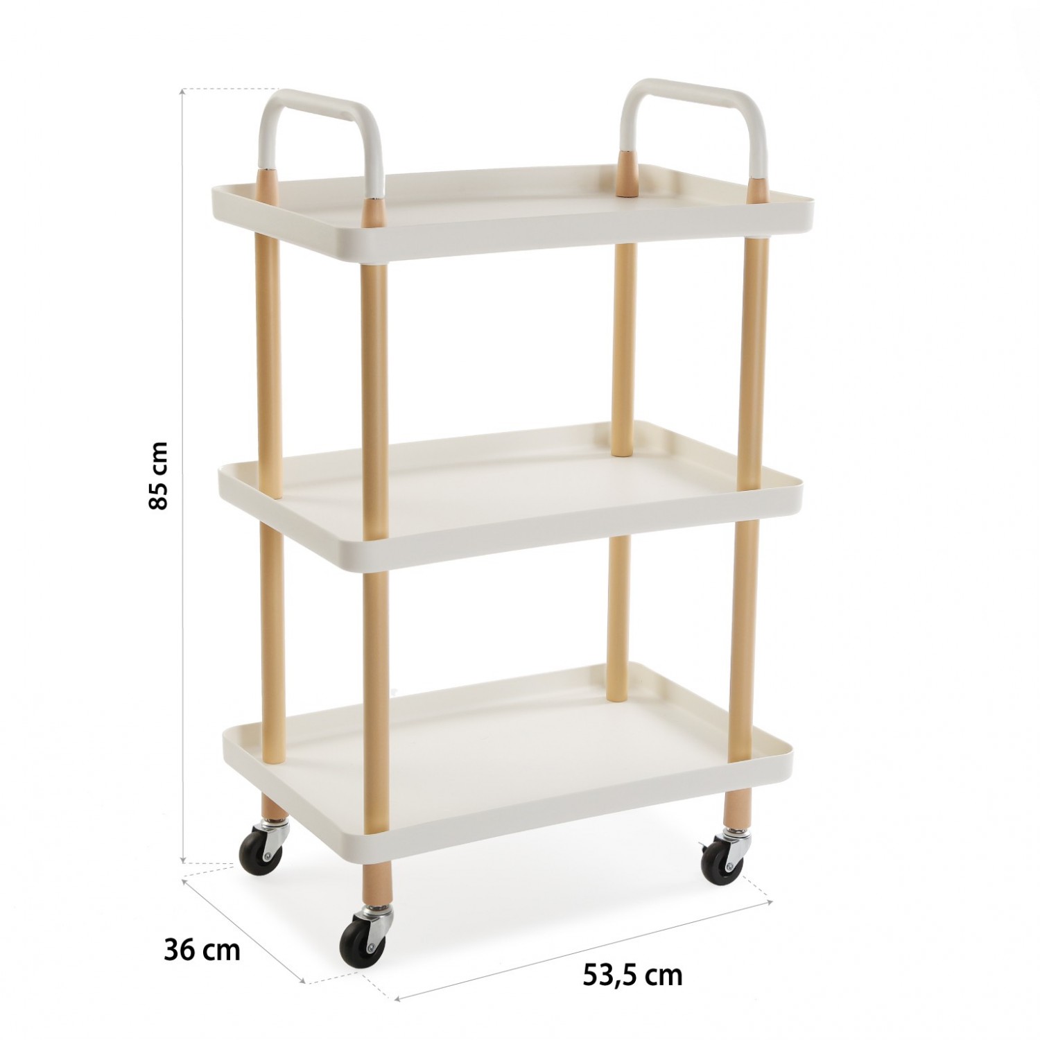 Ραφιέρα Λευκή TROLLEY