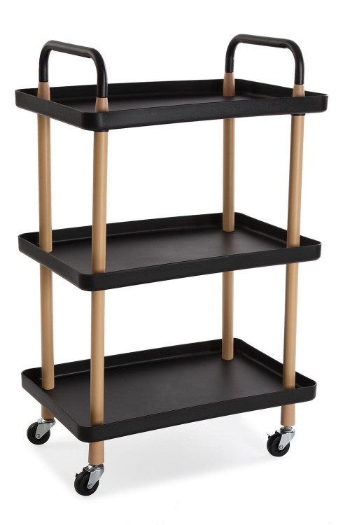 Ραφιέρα Μαύρη TROLLEY