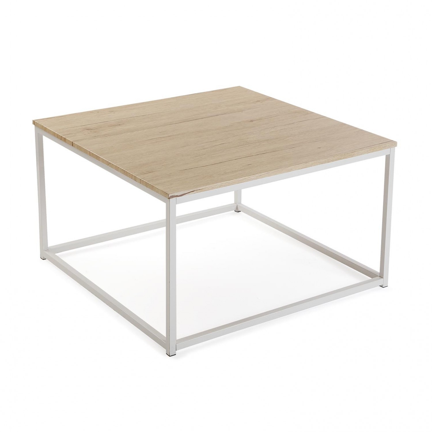 Ξύλινο λευκό Coffe Table τετράγωνο