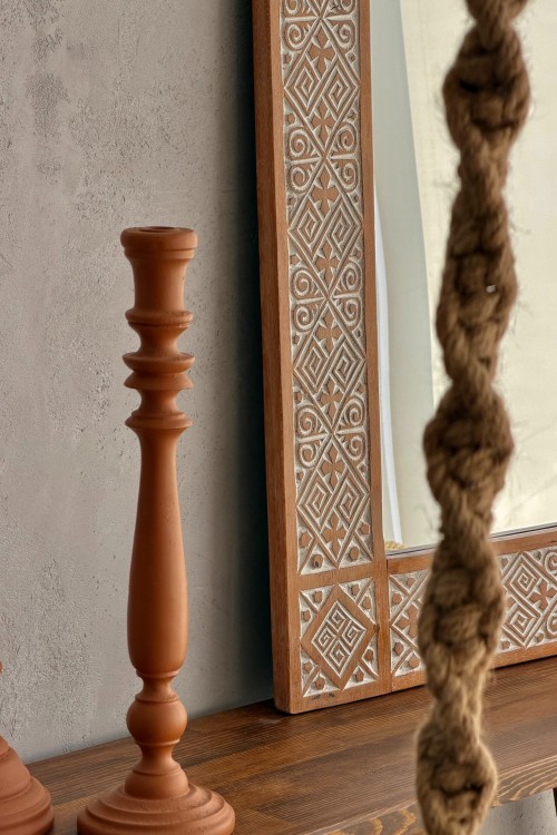 Κηροπήγιο τερακότα 