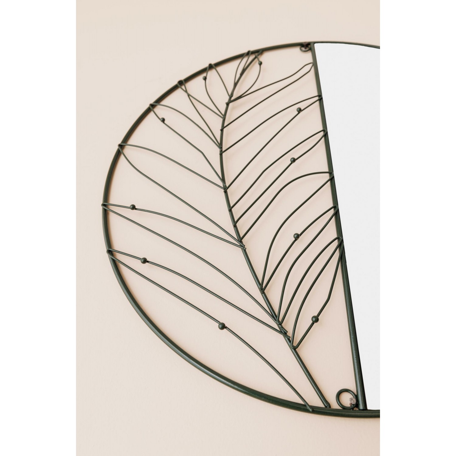 Καθρέπτης μεταλλικός Leaves