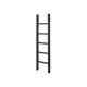 Διακοσμητική σκάλα/κρεμάστρα KAIDA Black Vintage 55x7x167cm 