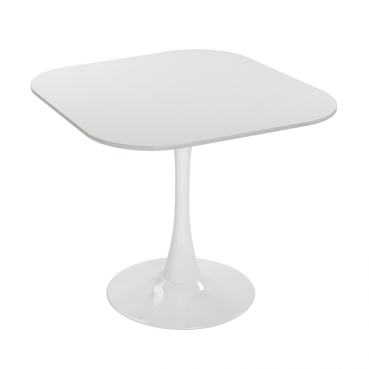 Λευκό τραπέζι ξύλο-μέταλλο 50cm