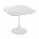 Λευκό τραπέζι ξύλο-μέταλλο 50cm