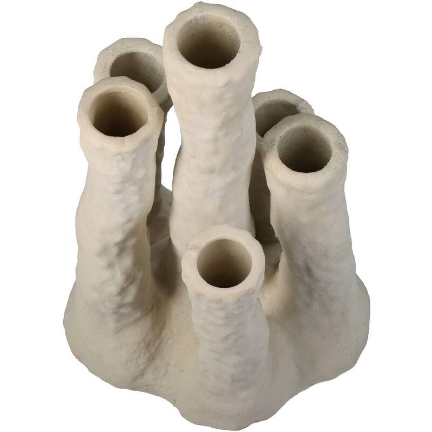 Βάζο Ασύμμετρο Εκρού 14x11.6x26cm