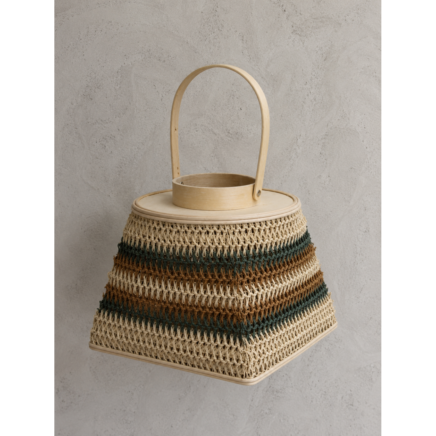 Φανάρι Πλεκτό Πολύχρωμο 25x25x21cm