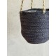 Καλάθι κρεμαστό ανθρακί 17x15x75cm Ø16