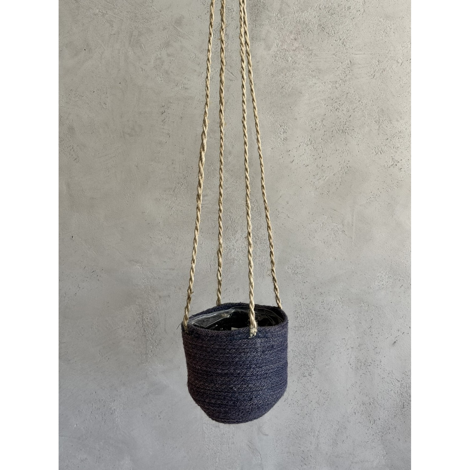 Καλάθι κρεμαστό ανθρακί 17x15x75cm Ø16