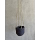 Καλάθι κρεμαστό ανθρακί 17x15x75cm Ø16