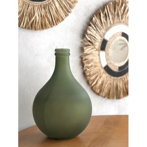 Βάζο Γυάλινο Πράσινο 29x29x43cm