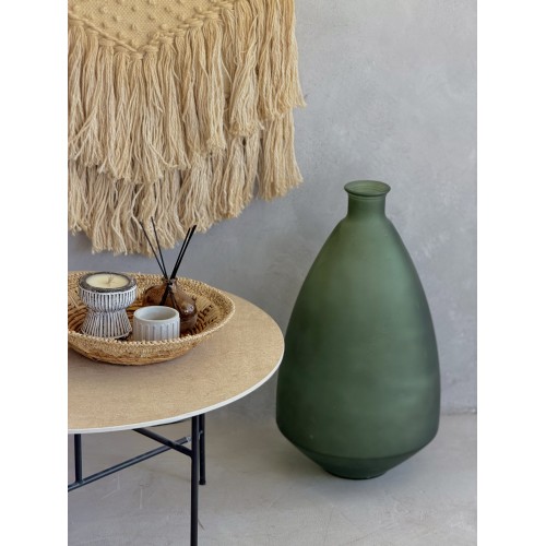 Βάζο Γυάλινο Πράσινο 33x33x60cm