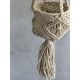 Καλάθι κρεμαστό πλεκτό μπεζ 100cm Ø16 