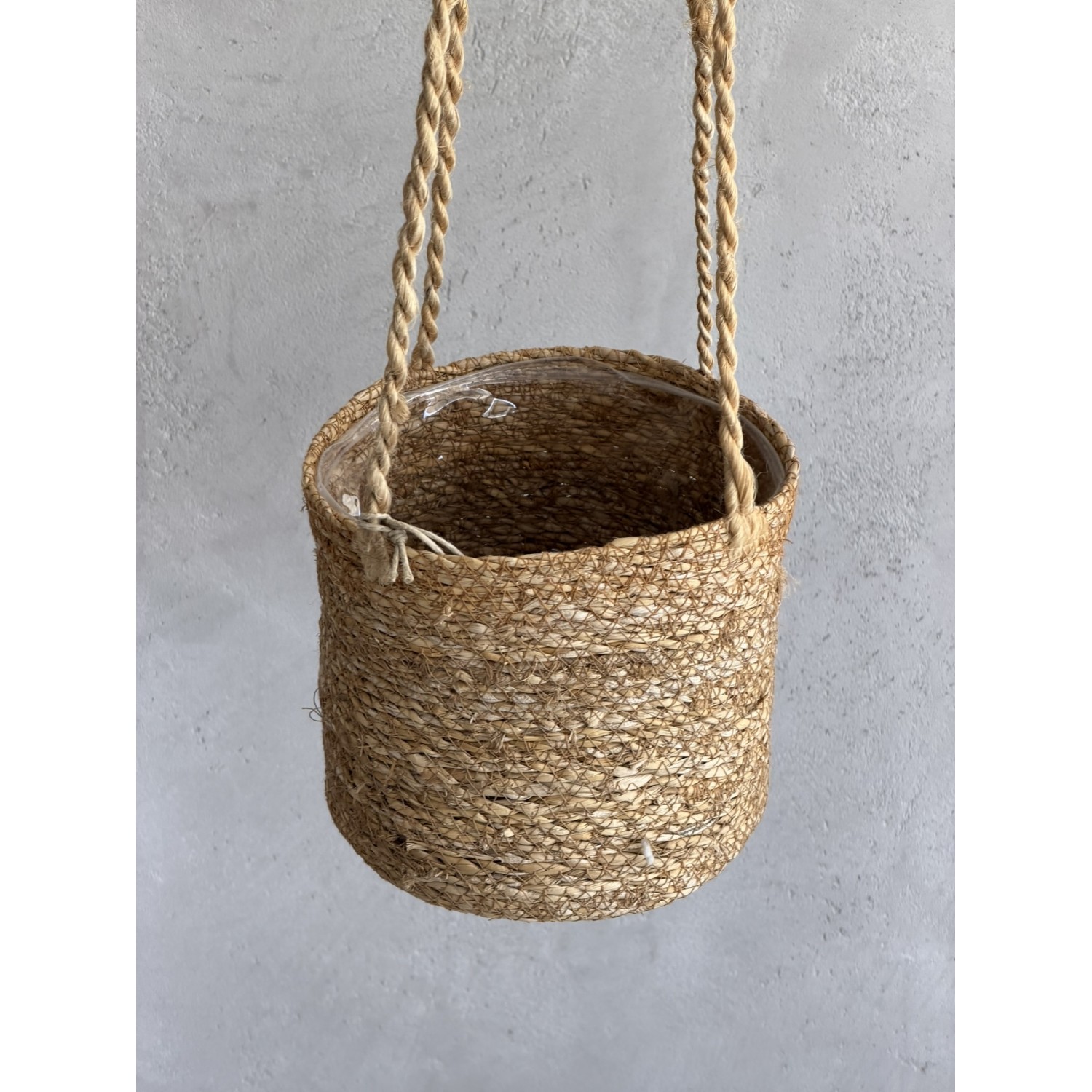 Καλάθι κρεμαστό Natural 17x15+75cm Ø16