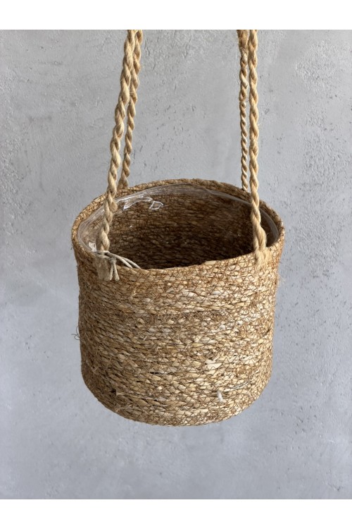 Καλάθι κρεμαστό Natural 17x15+75cm Ø16