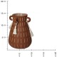 Βάζο Πήλινο Καφέ 11.6x11.6x15.3cm