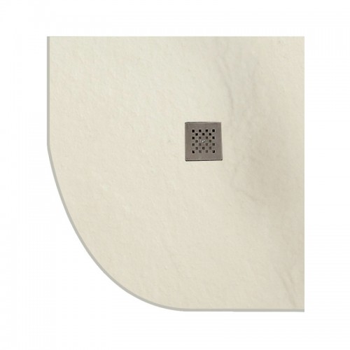 Ντουζιέρα ημικυκλική υψηλής αντοχής PIETRA Cream KARAG 80x80x2cm