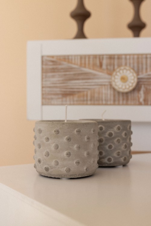 Κασπό μίνι τσιμεντένιο Mix Grey  8x7cm Ø6,5